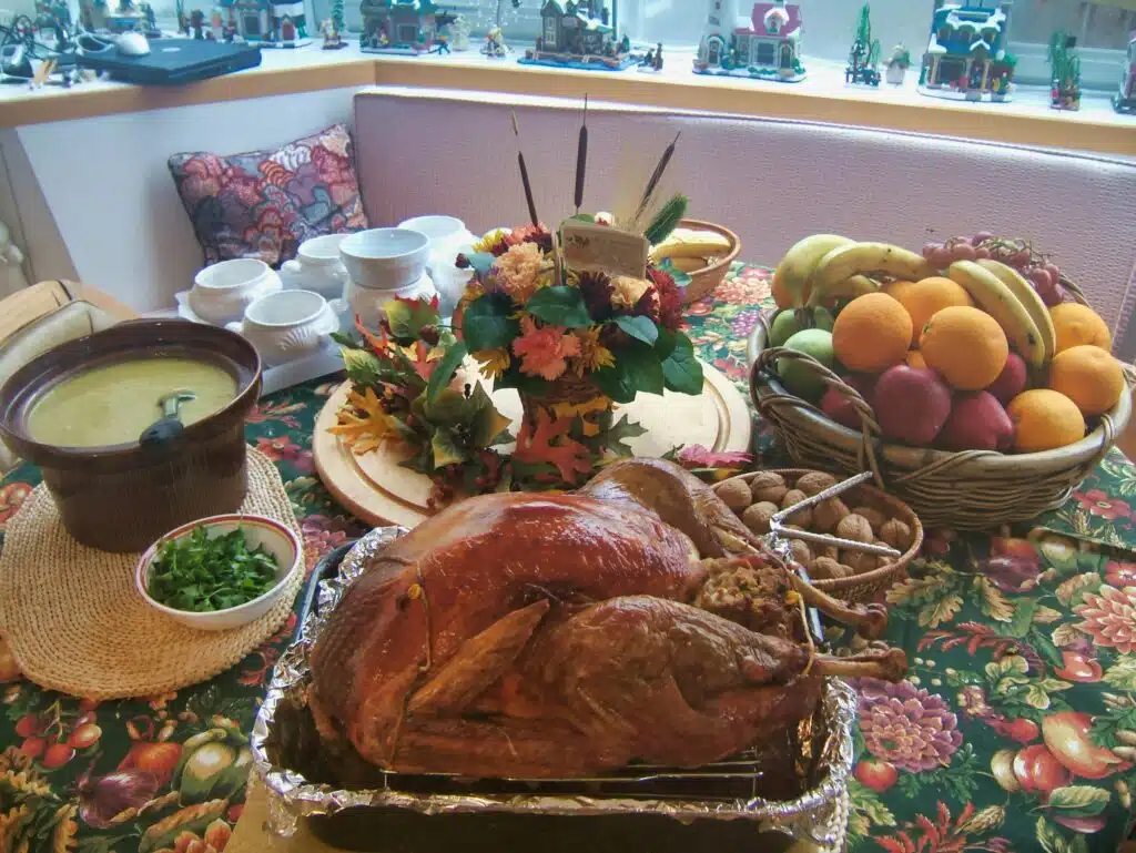 Giving turkeys at Thanksgiving has a long history. 