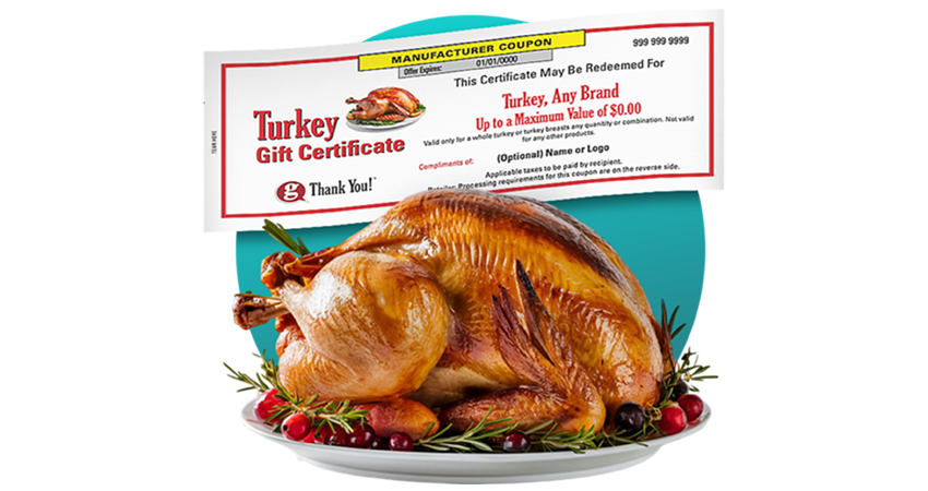 Employees love a corporate turkey gift.